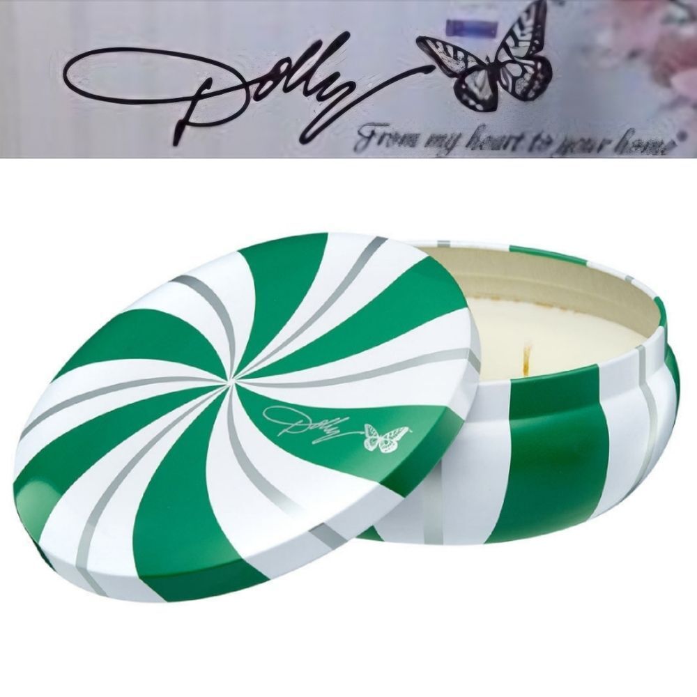 Dolly Parton Candy Can Tin Candle